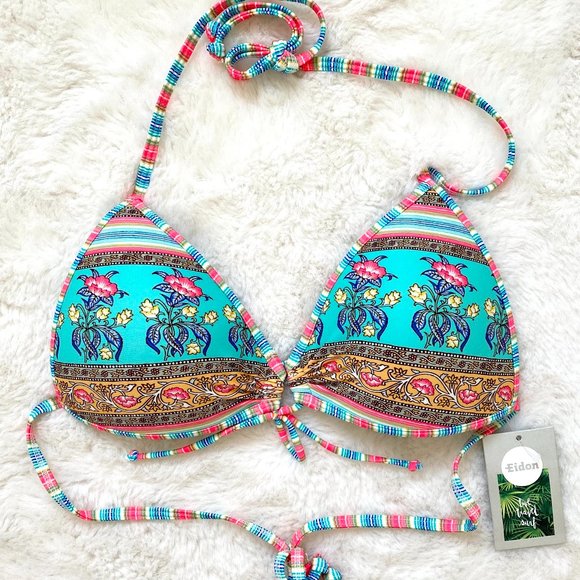 NWT Eidon String Bikini Top Seashell Cups - Picture 4 of 8